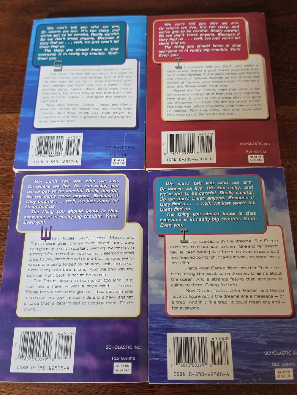 Animorphs Books 1-4 By K.A. Applegate Paperback - Picture 2 of 13